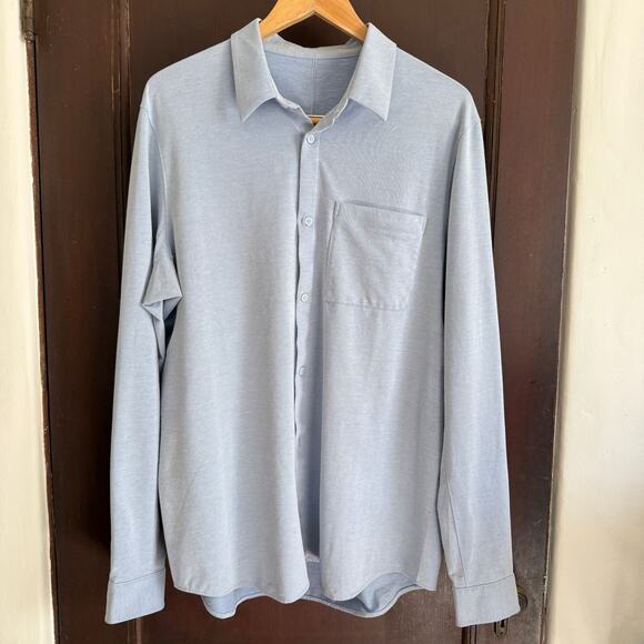 LULULEMON | Men's Commission Pocket Performance Tech Oxford Shirt | Extra Large - Picture 1 of 7